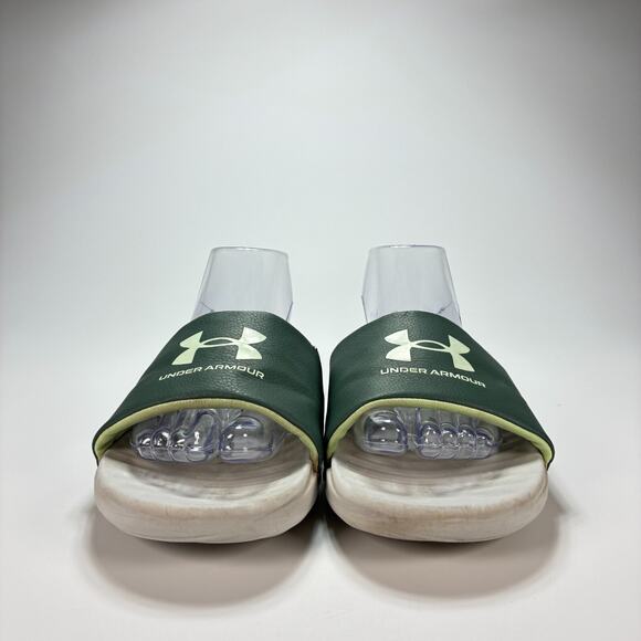 Under Armour Ansa Dark Grey Breathable Open Toe Slip On Slides Sandal Men Size 8 - Picture 3 of 10